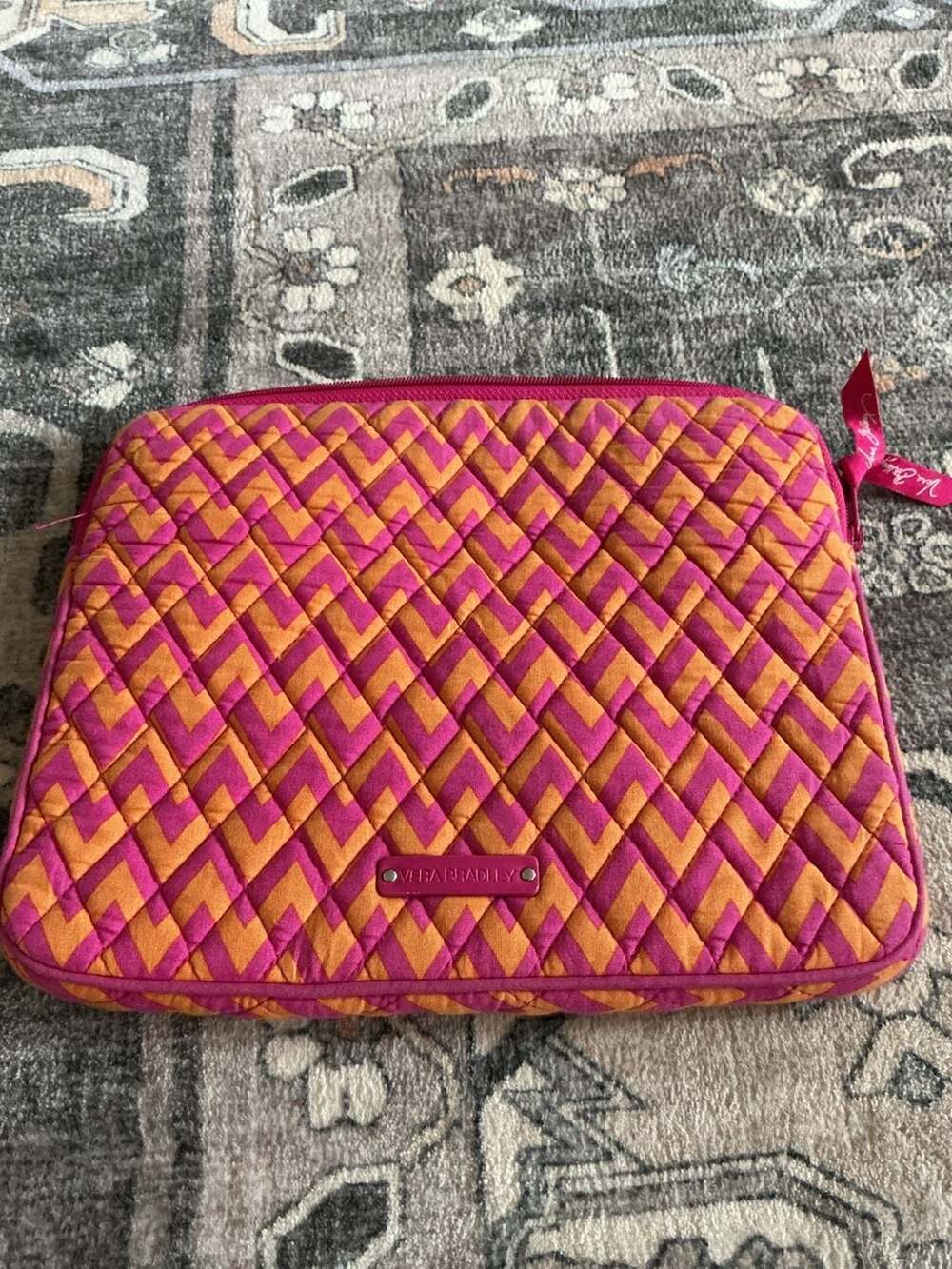 Vera Bradley Quilted Chevron Ziggy Zags Print Tablet or E-Reader Sleeve